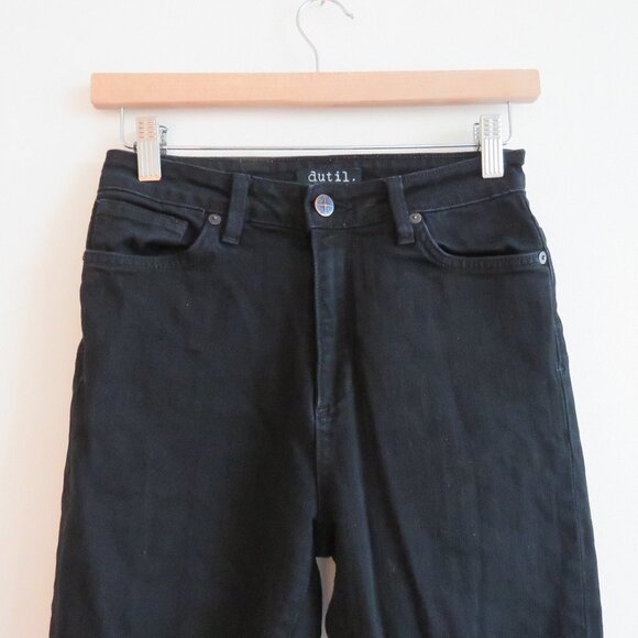 DUTIL High Rise Skinny Jeans in Black Overdye - Size 26 - Picture 3 of 13